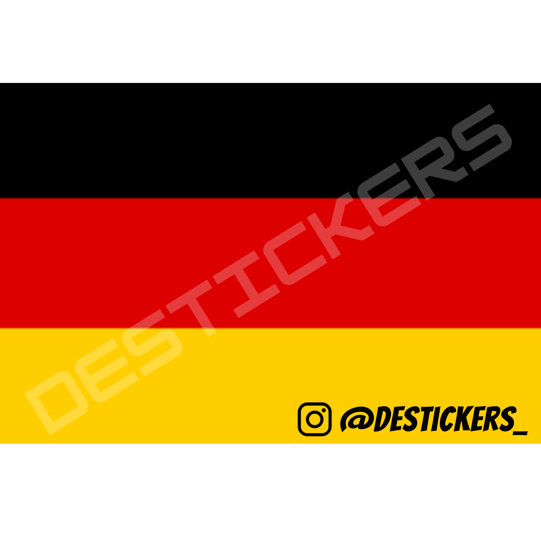 20 XL Deutschland Flagge Aufkleber 15 x 10 cm